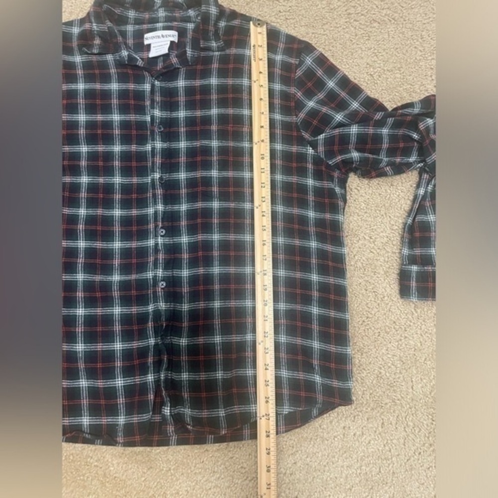 Men’s Plaid Seventh Avenue Button Up Long Sleeve XXL - Picture 5 of 6